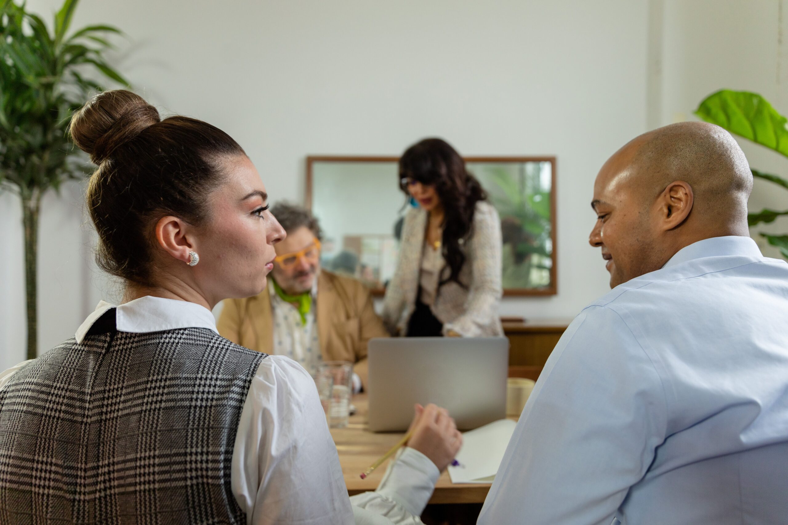 People in an office.
